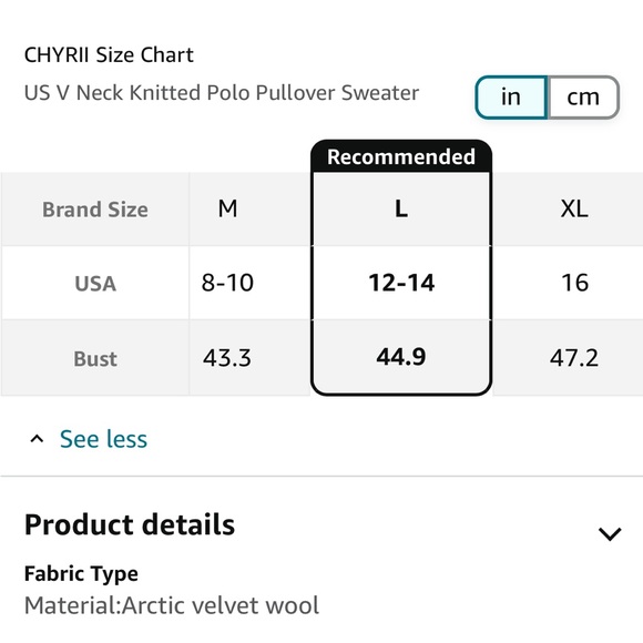 NWOT Amazon.com Collared Beige Sweater - Picture 9 of 9